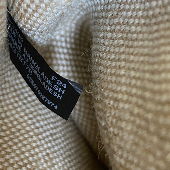 Michael Kors Tote Bag Women Large White Tan MK Monogram Signature  Zip Bag - Picture 8 of 11